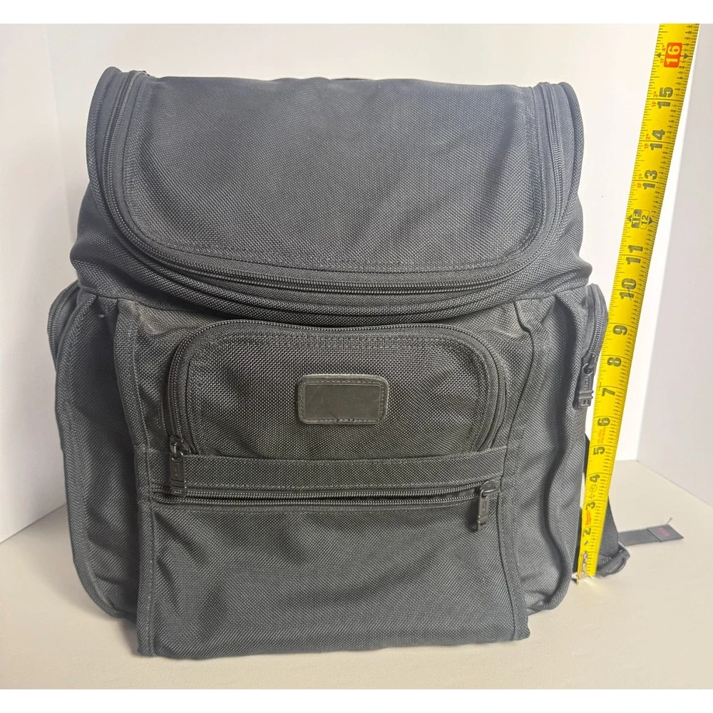 Tumi Alpha Laptop Backpack Black 2641D3 Ballistic Nylon